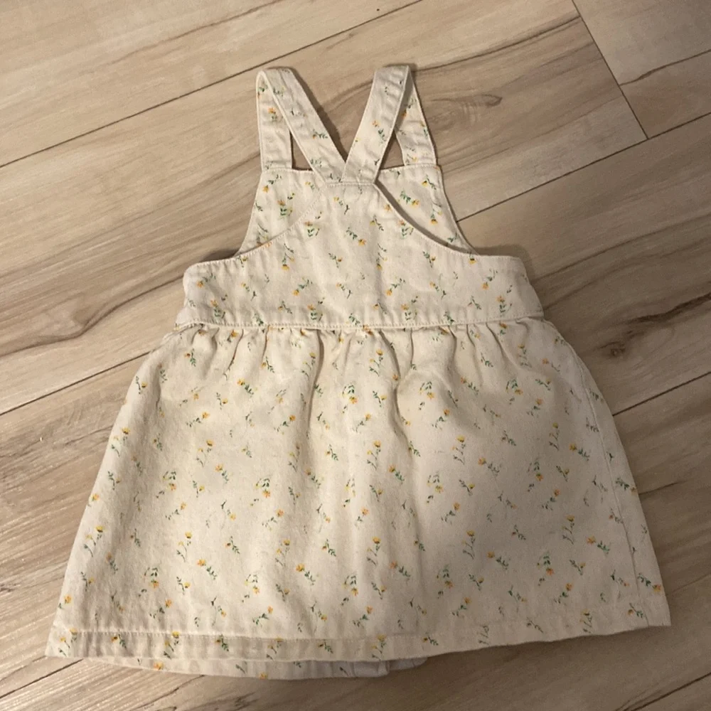 Zara 12-18m Overall Dress - Picture 2 of 2